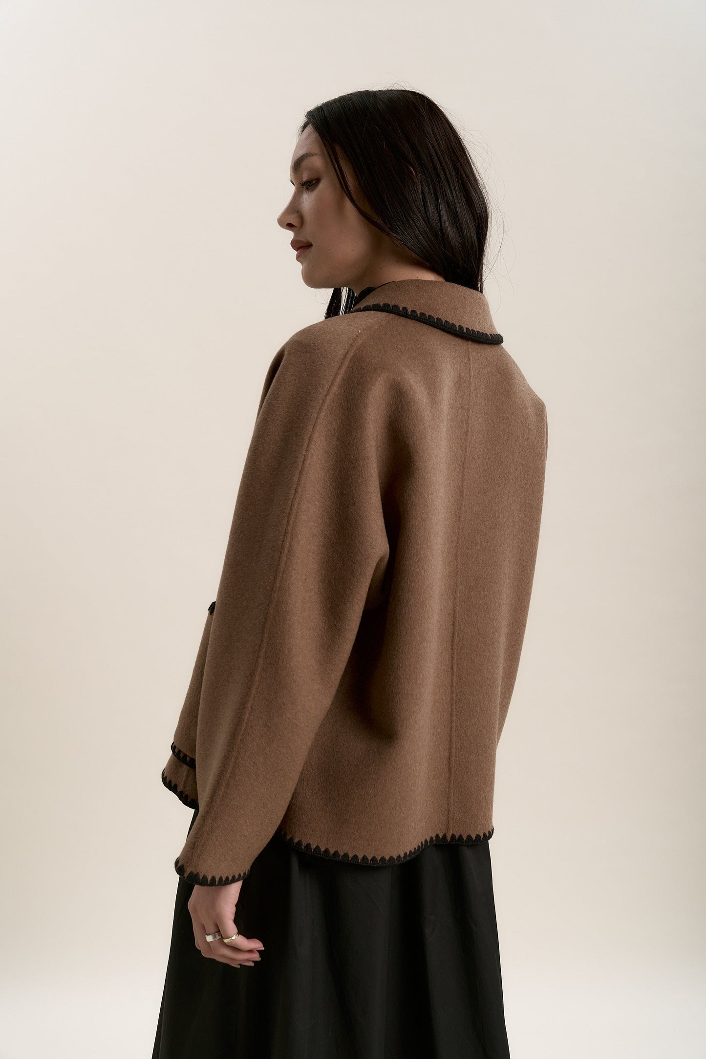 The Contrast Stitch Coat
