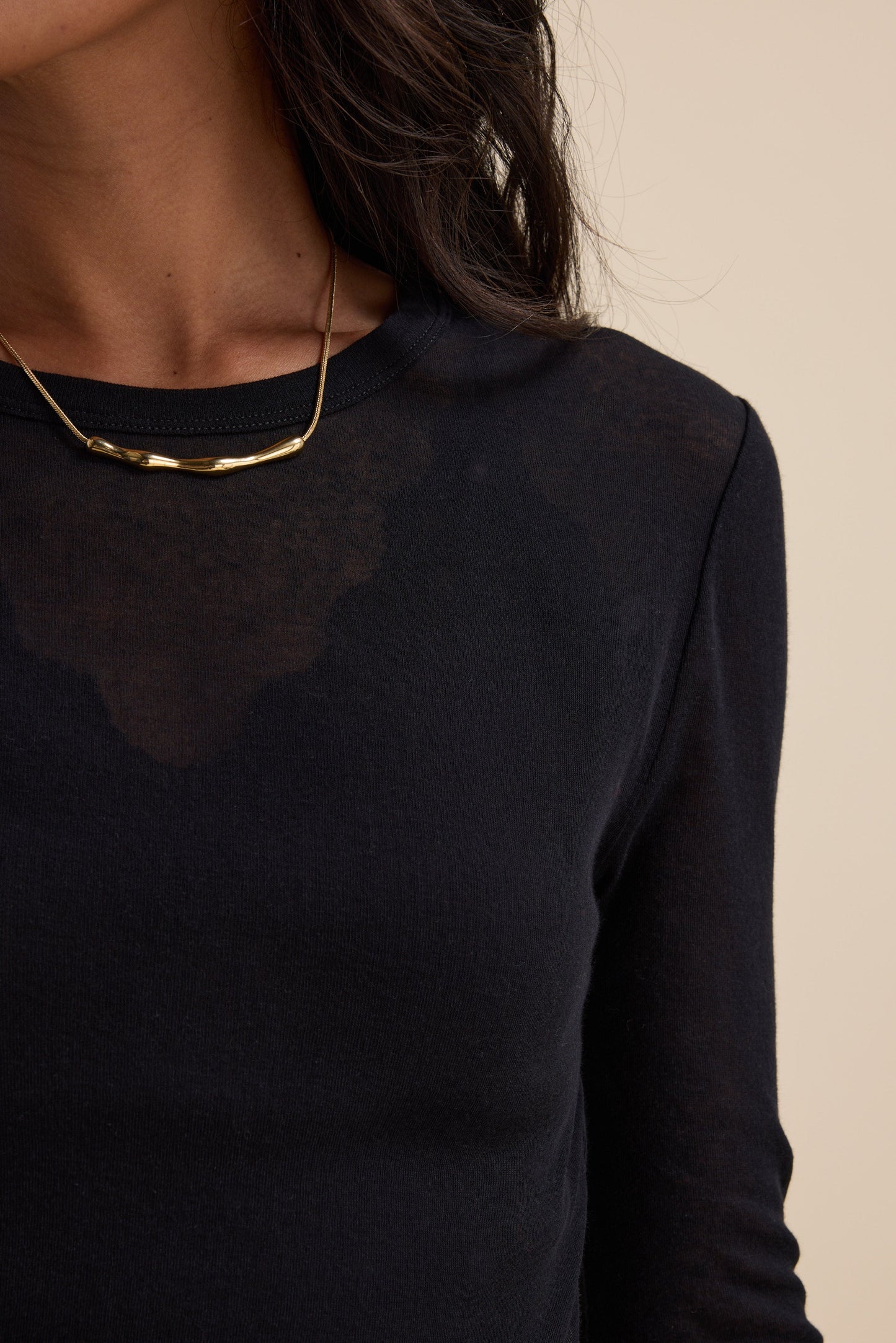 The Sheer Layering Crew Top