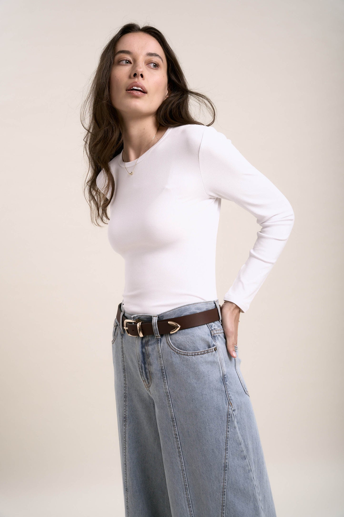 Elementary Basics Long Sleeve Rib Tee