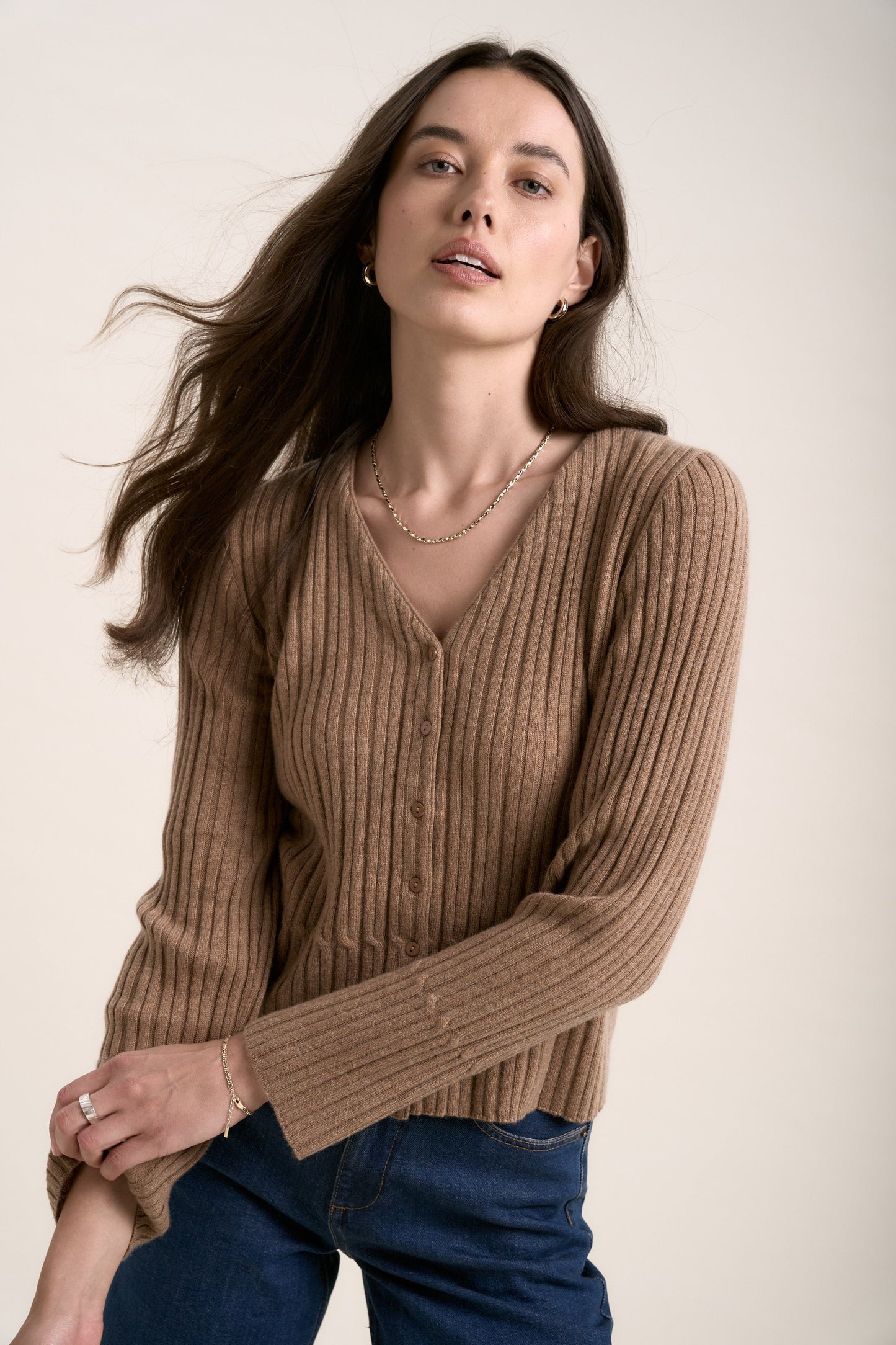 Elementary Cashmere Blend Cardigan