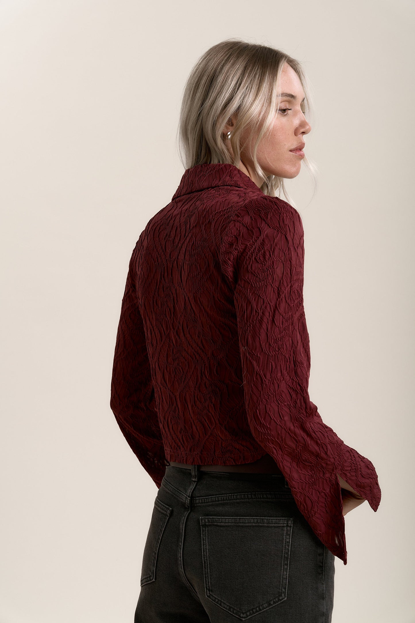 Ella Floral Textured Top