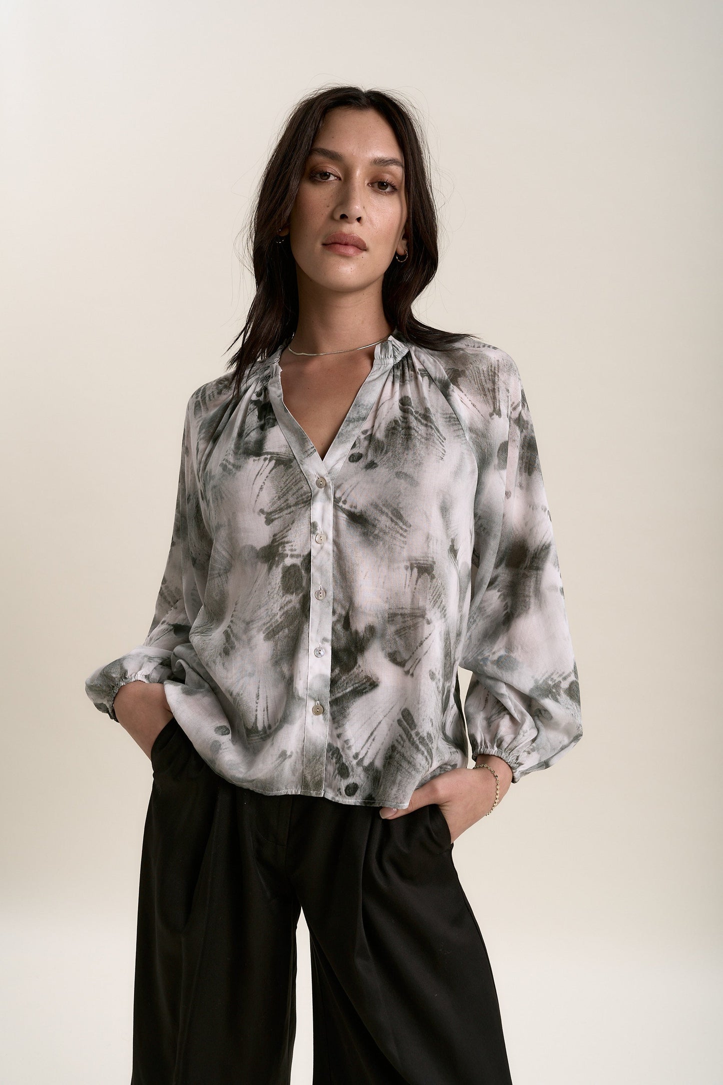 Eliana V Neck Top