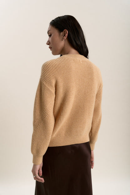 Olive Chunky Knit Cardigan