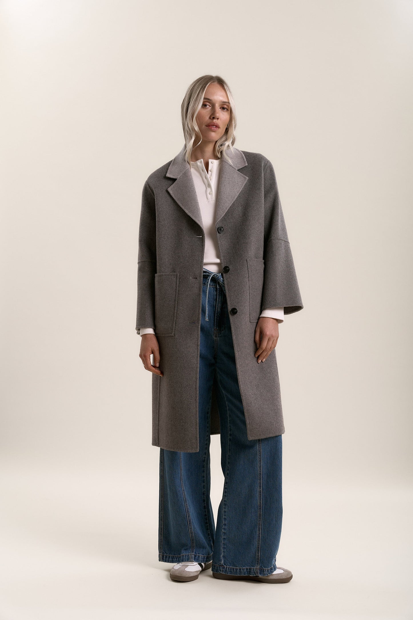 Nellie Reversible Wool Blend Coat