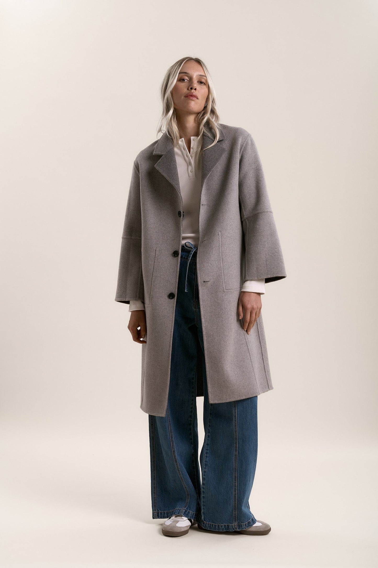 Nellie Reversible Wool Blend Coat