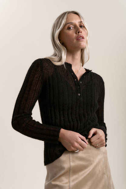 Margot Ribbed Henley