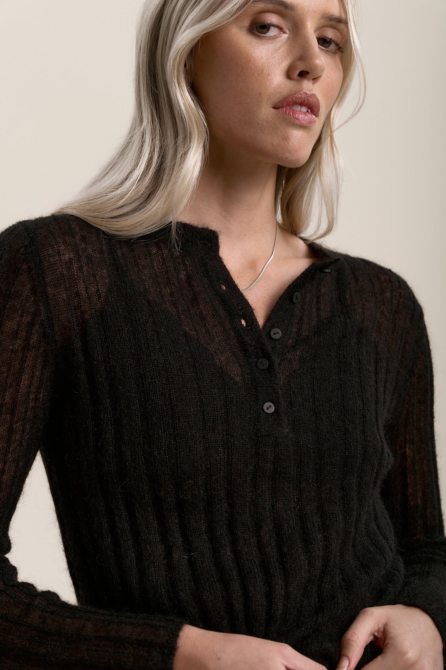 Margot Ribbed Henley