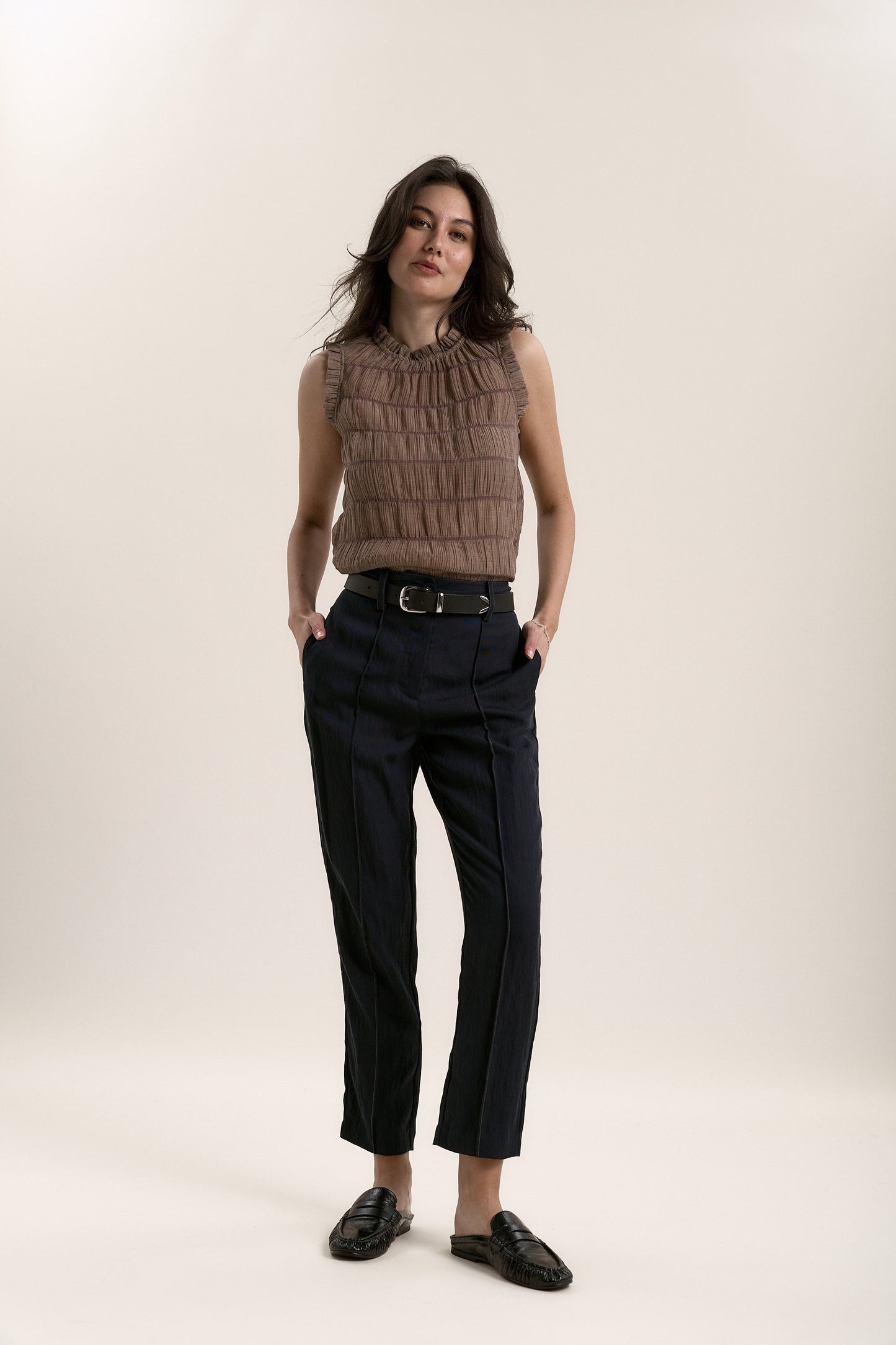 Luna Contrast Stitch Pants