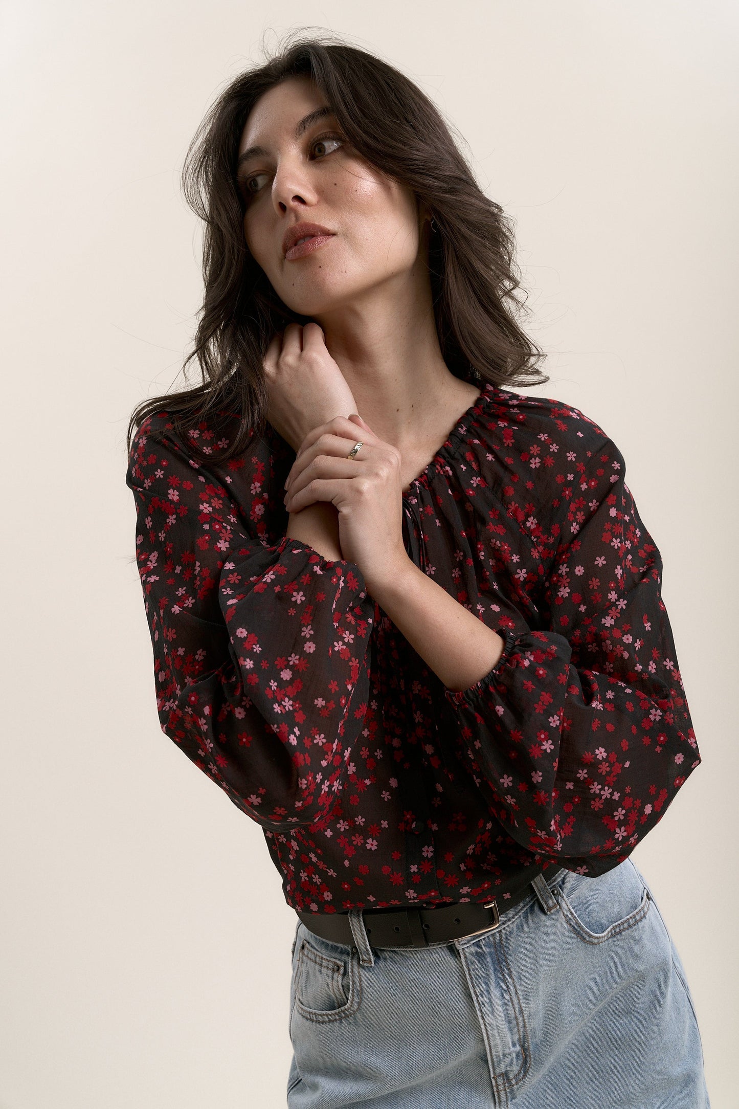 Annabelle Tie Neck Top