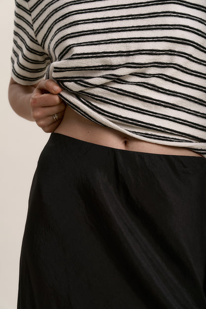 Bias Cut Flared Skirt