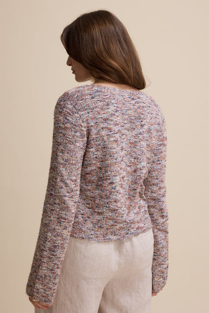 Elementary Flared Sleeve Cardigan