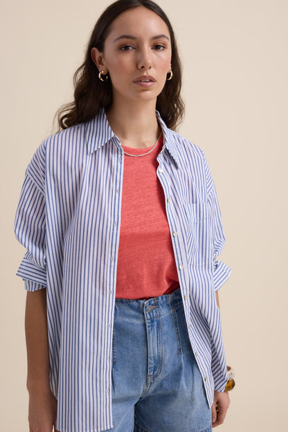 Elementary Linen Crew Neck Tee
