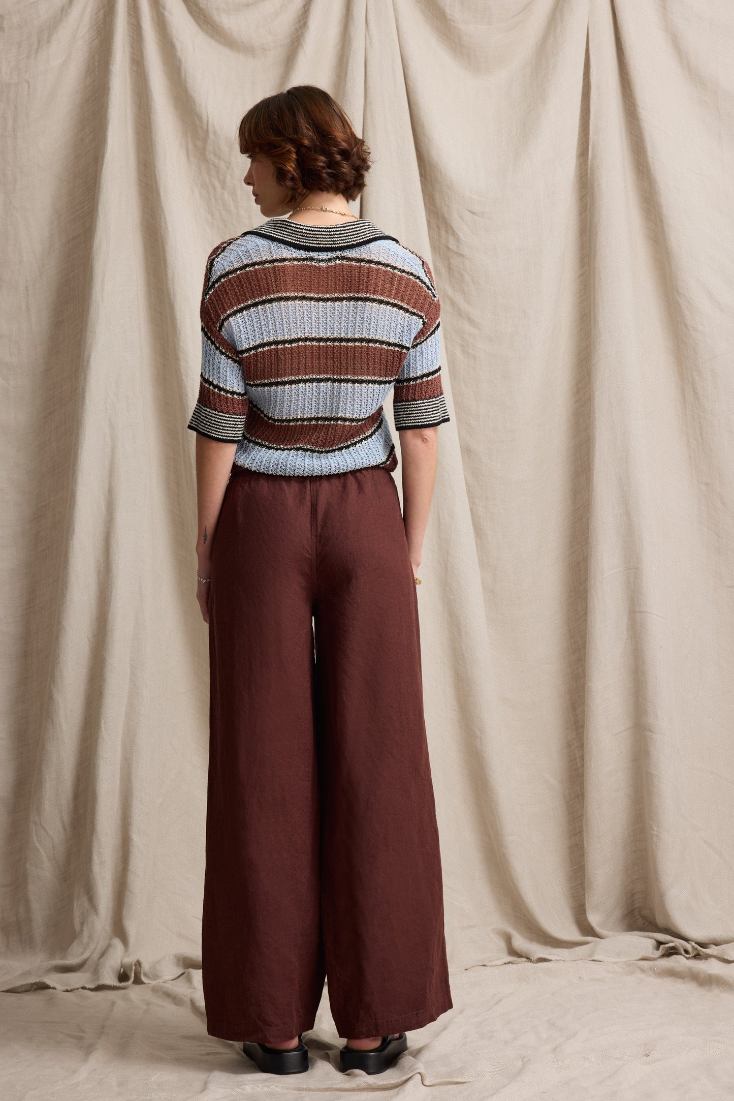 Elementary Wide Leg Linen Pants