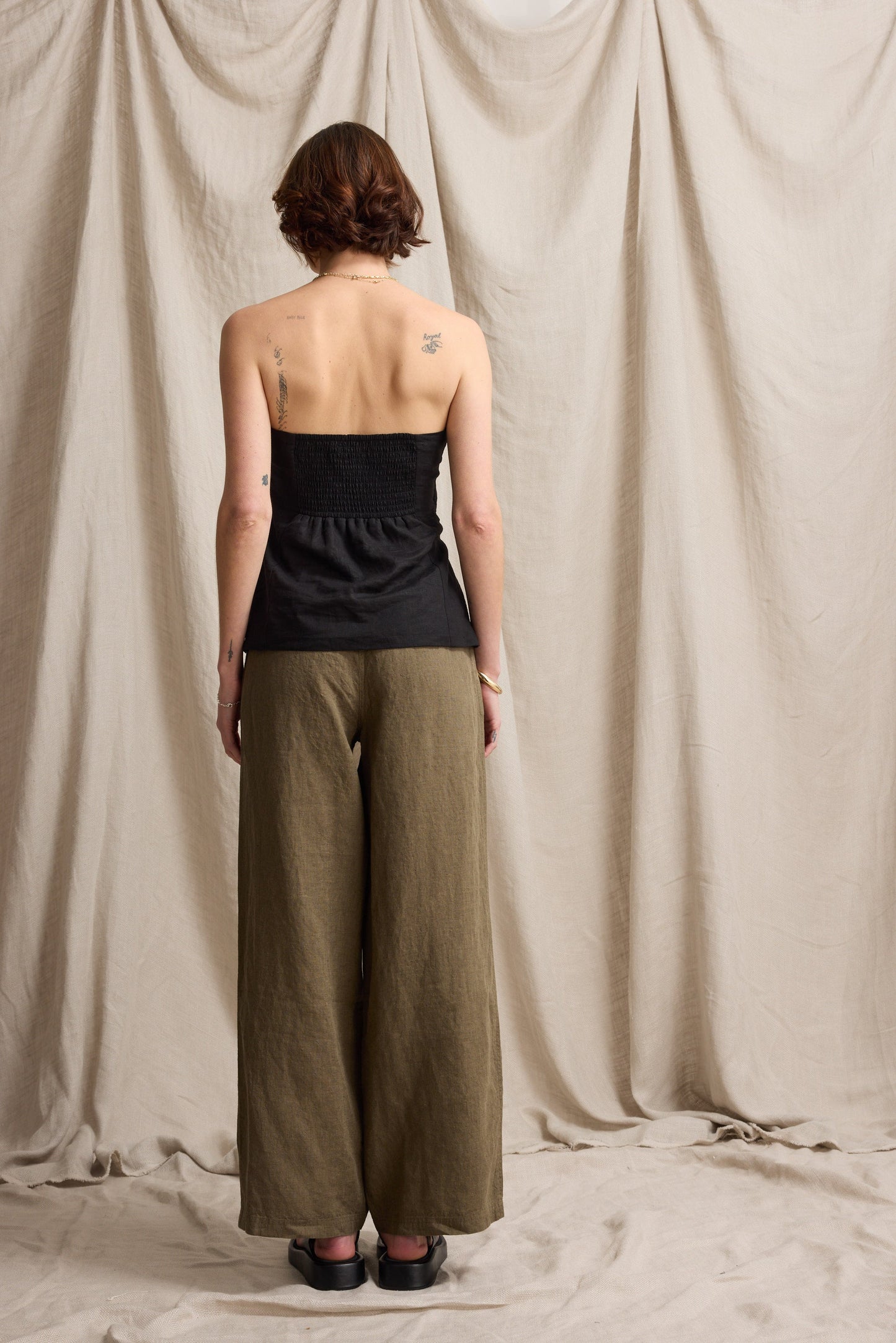 Elementary Wide Leg Linen Pants