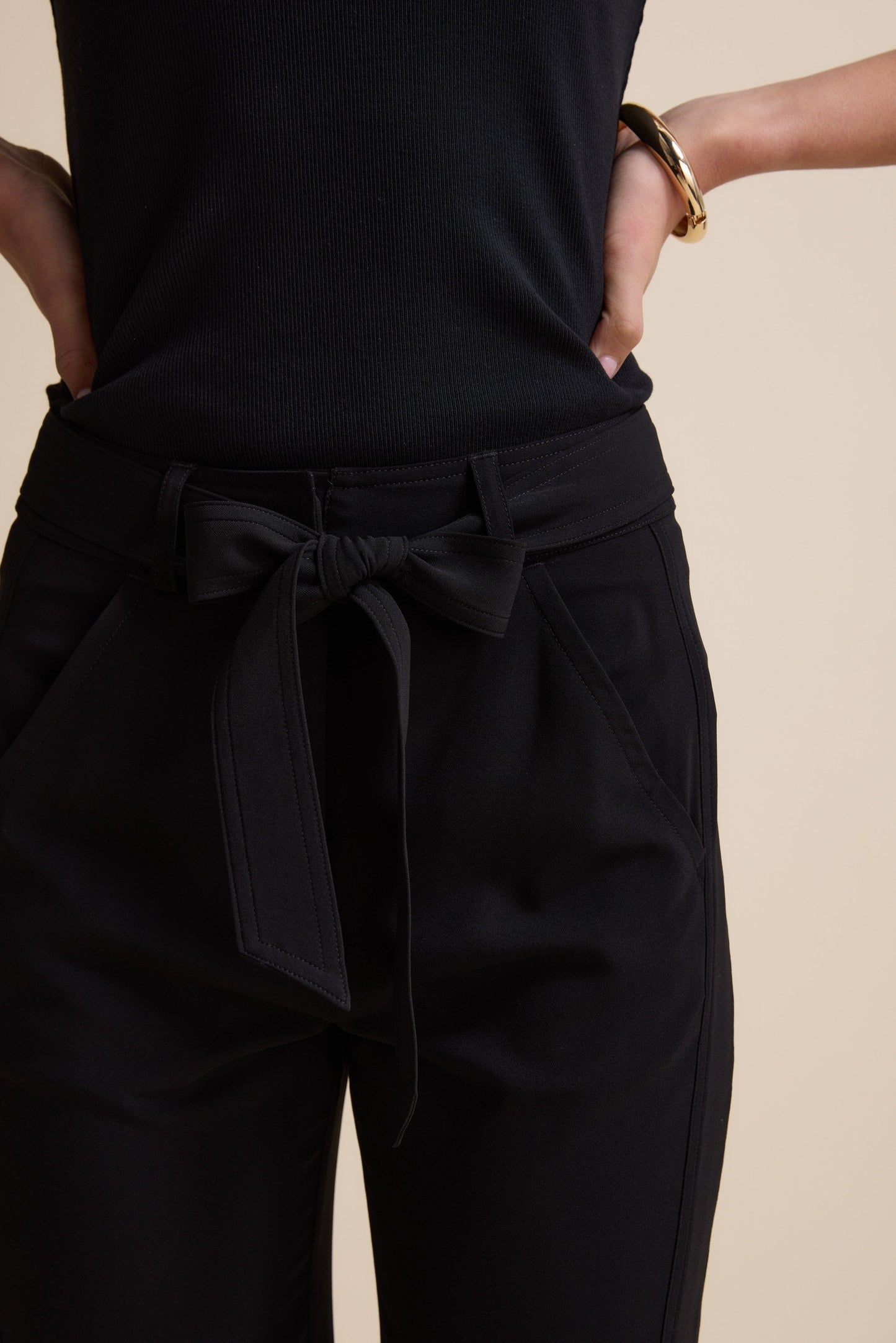 The Easy Care Belted Pants