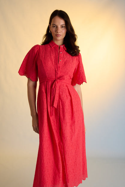 The Broderie Shirt Dress