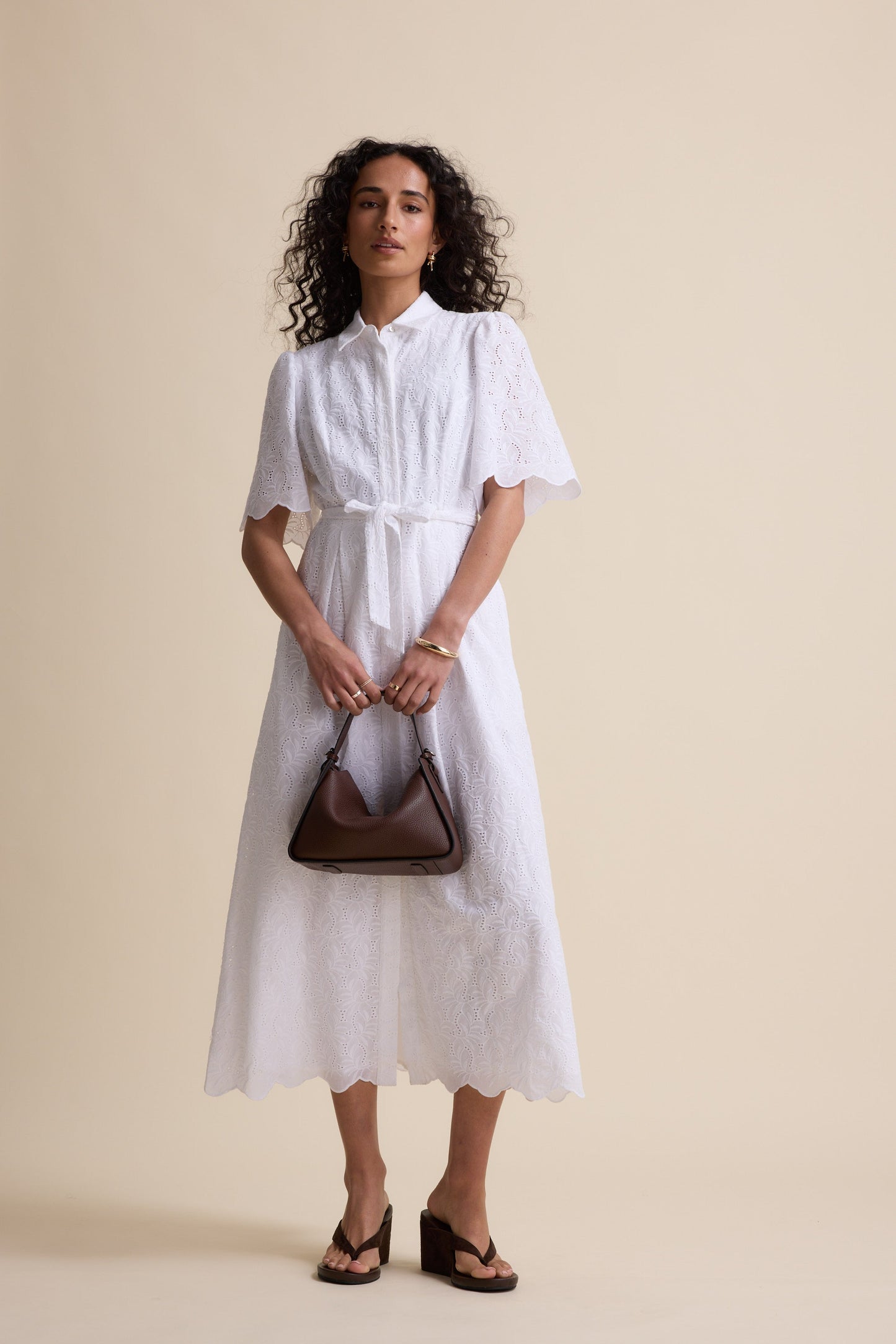 The Broderie Shirt Dress