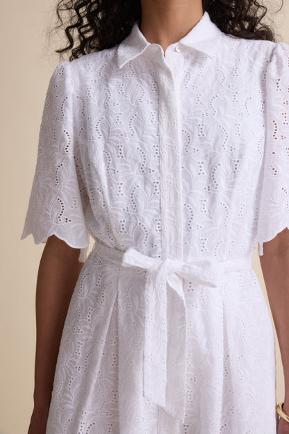 The Broderie Shirt Dress