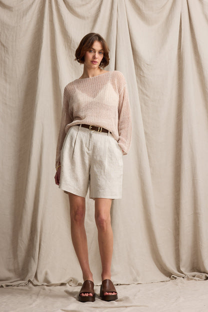 Sienna Long Linen Short