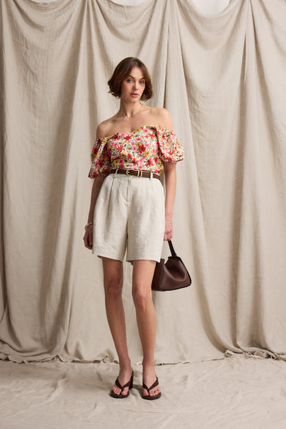 Sienna Long Linen Short