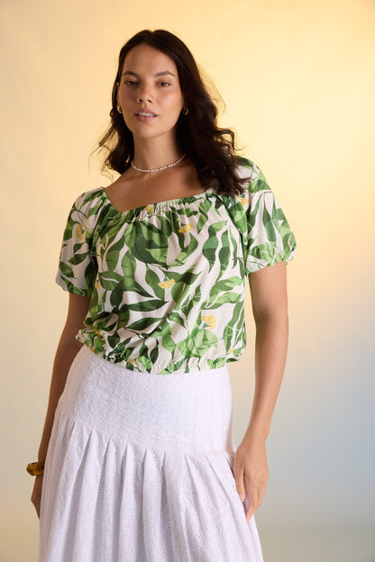 Elementary Convertible Sleeve Blouse