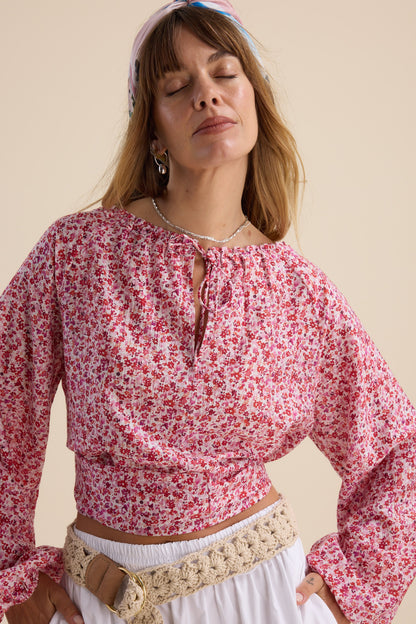 Alana Tie Neck Blouse