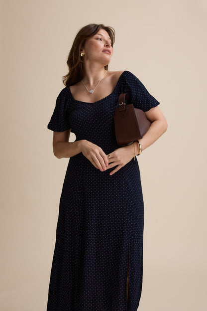Anita Puff Sleeve Midi Dress