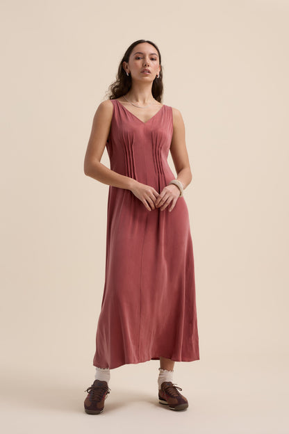 Cara Pleat Detail Dress