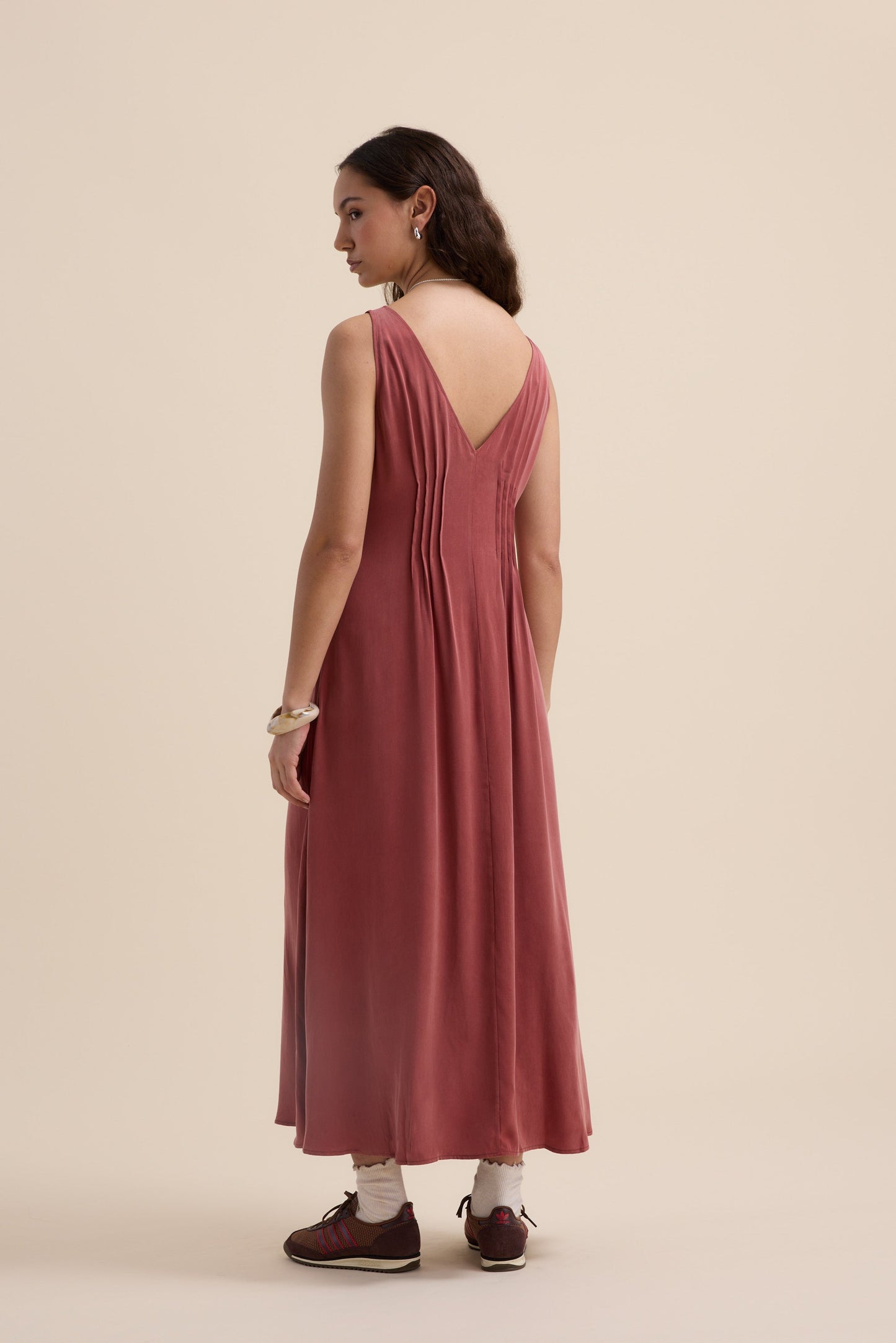 Cara Pleat Detail Dress