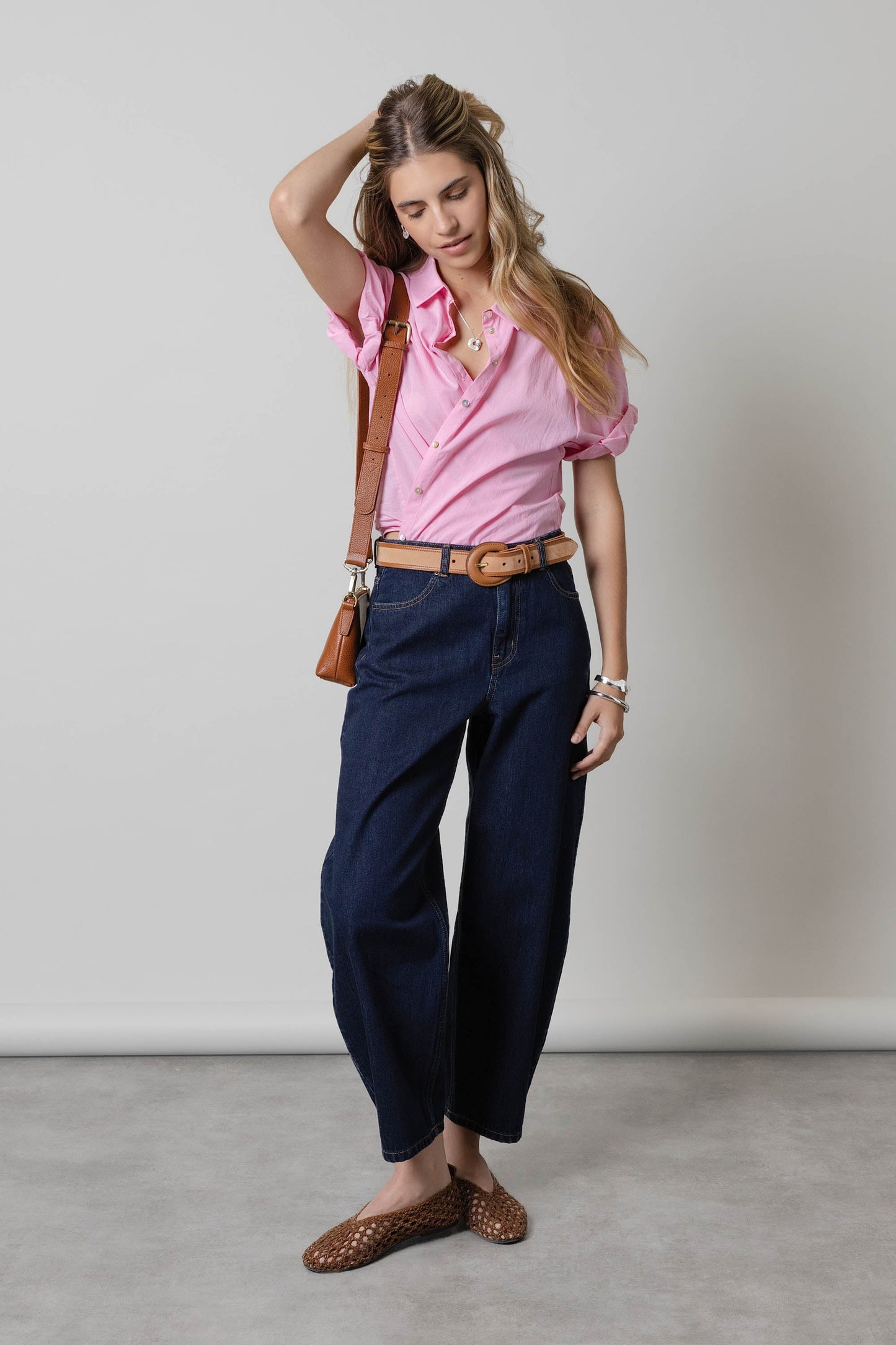 The Cropped Barrel Leg Jeans