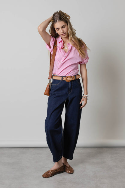 The Cropped Barrel Leg Jeans