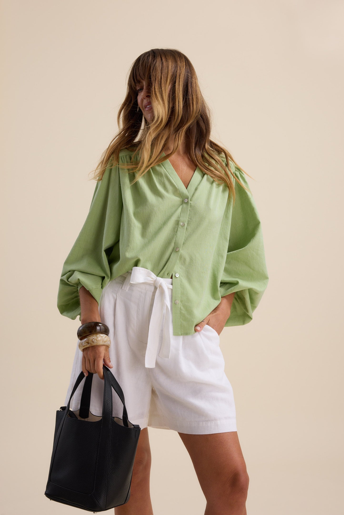 Isla Button Front Blouse