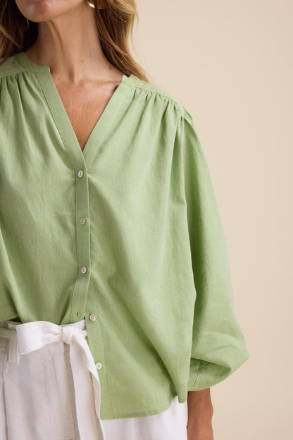 Isla Button Front Blouse