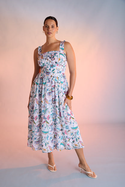 Clara Shirred Detail Dress