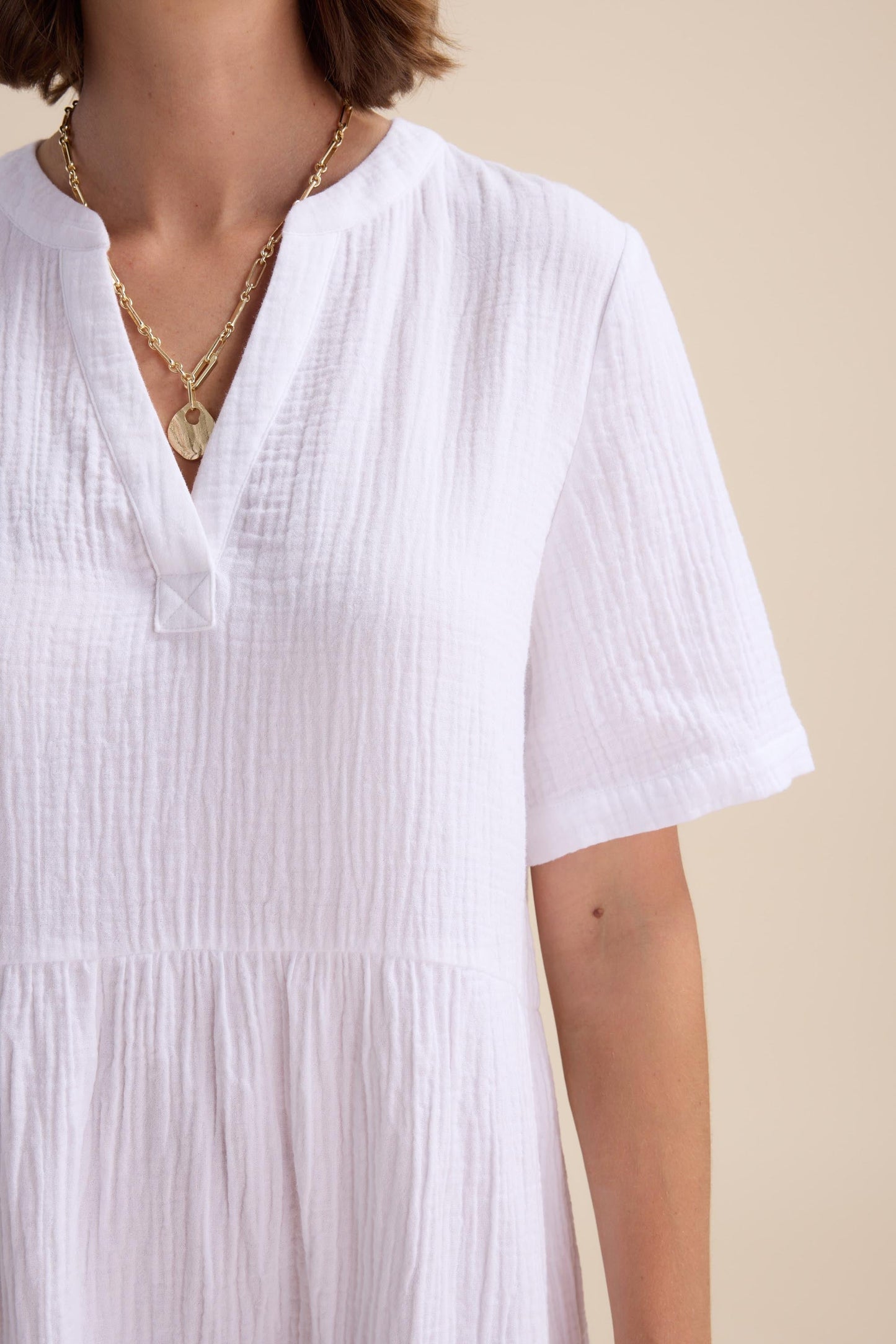 Elementary Textured Mini Dress