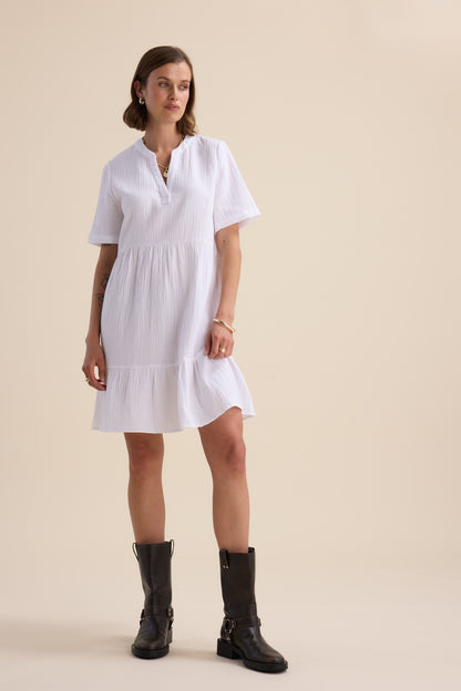 Elementary Textured Mini Dress