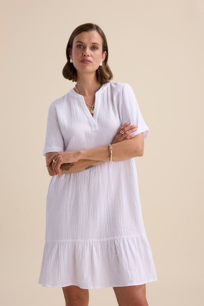 Elementary Textured Mini Dress