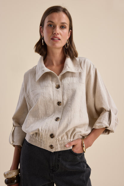 Hudson Gathered Hem Jacket