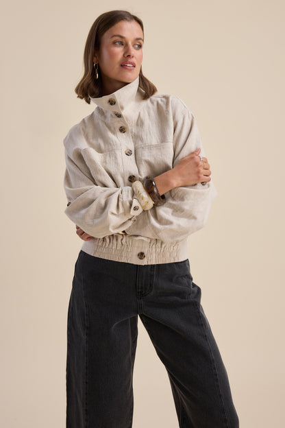 Hudson Gathered Hem Jacket