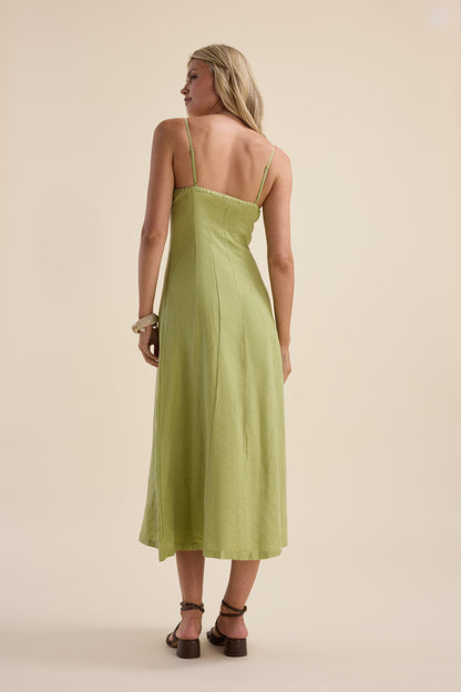 The Linen Studio Strapless Dress