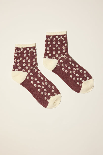 Charlie Textured Floral Socks