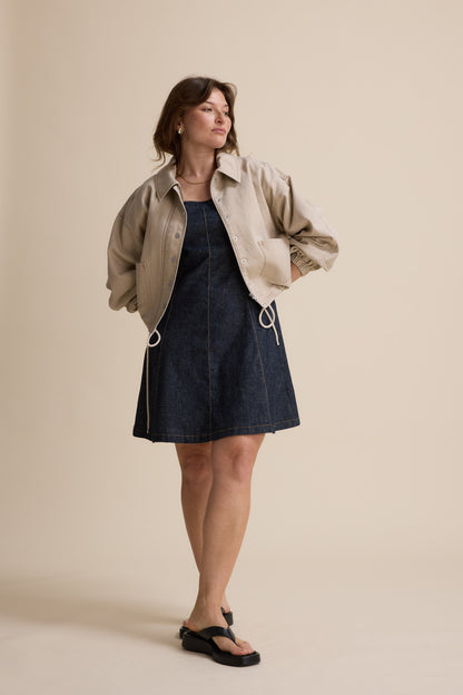 The Linen Studio Cap Sleeve Dress