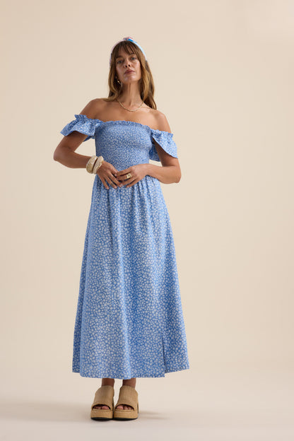 Anna Shirred Bodice Dress