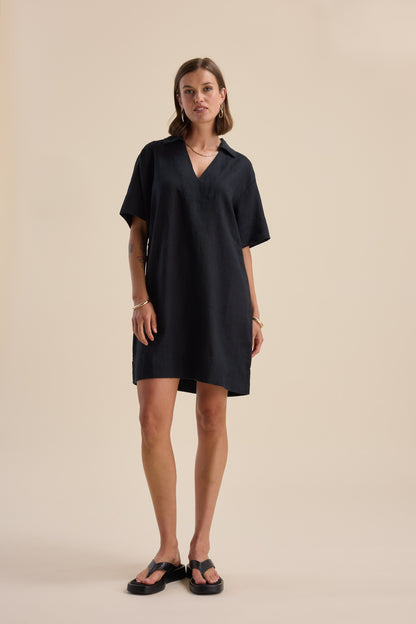 Jade Collar Detail Dress