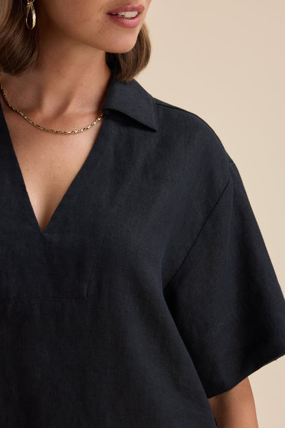 Jade Collar Detail Dress