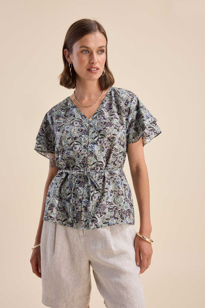 Layla Flutter Sleeve Top