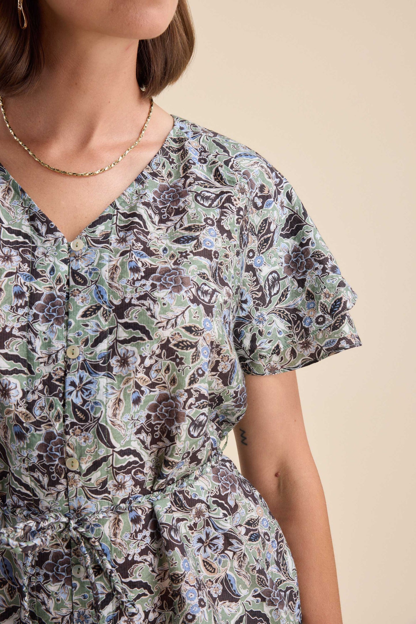 Layla Flutter Sleeve Top