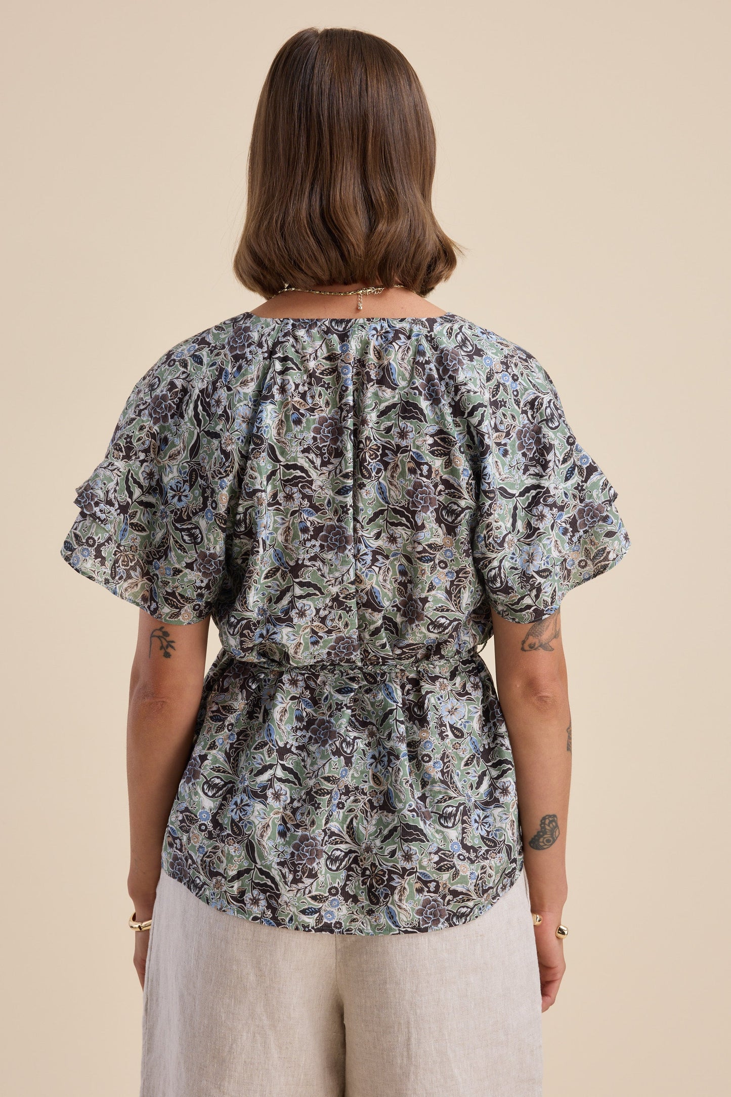 Layla Flutter Sleeve Top