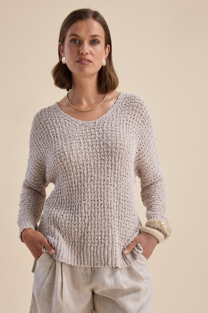 Zuri Knitted V Neck Sweater