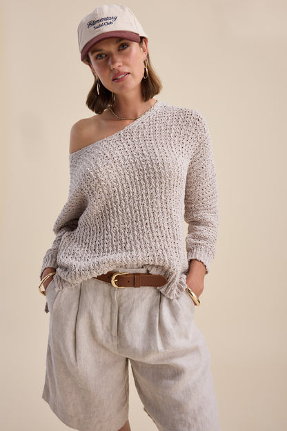 Zuri Knitted V Neck Sweater